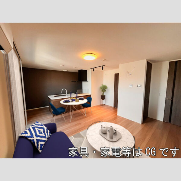 居室・リビング (家具‧家電はCGです)