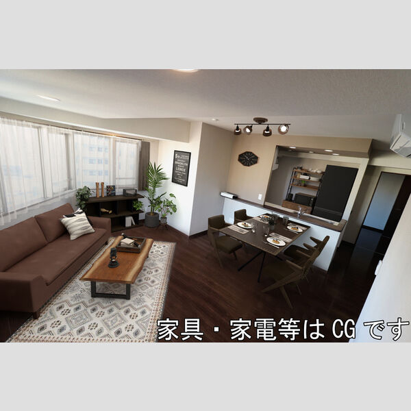 居室・リビング (601　LDK(家具・家電はCGです))