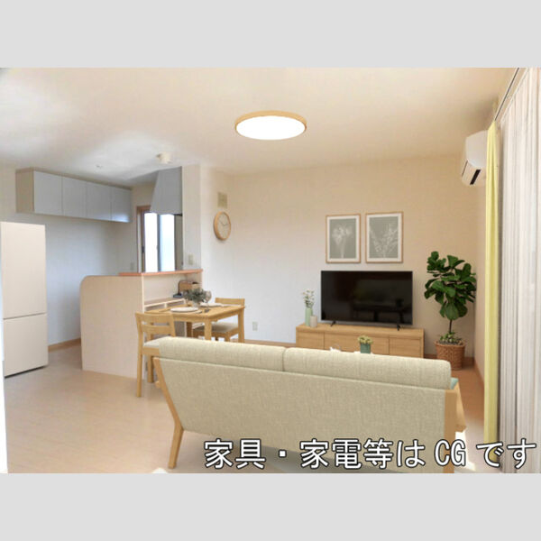 居室・リビング (201　LDK(家具・家電はCGです))