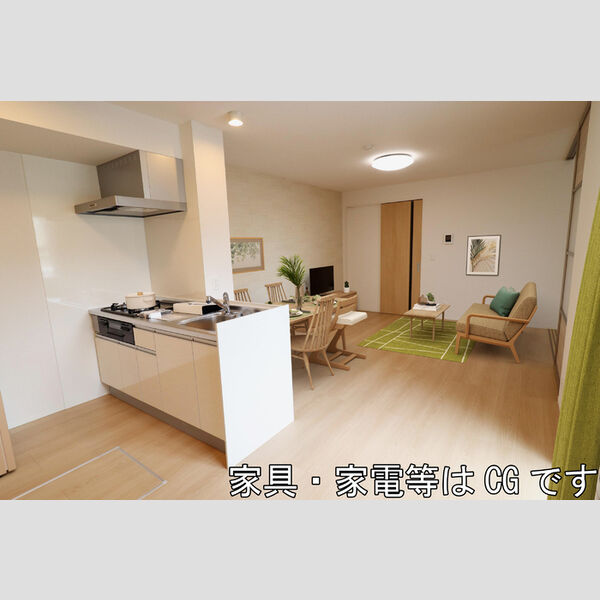 キッチン (101 キッチン(家具・家電等はCGです))