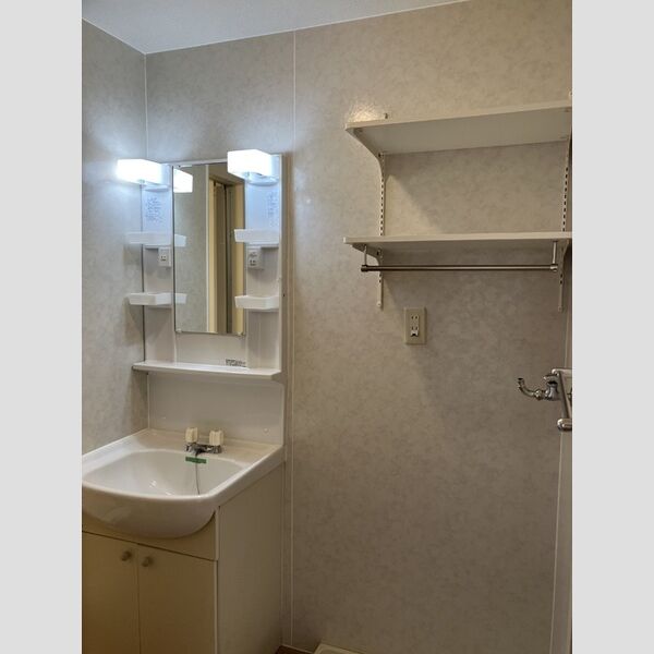 洗面所 (A205　洗面台　洗濯機上収納)