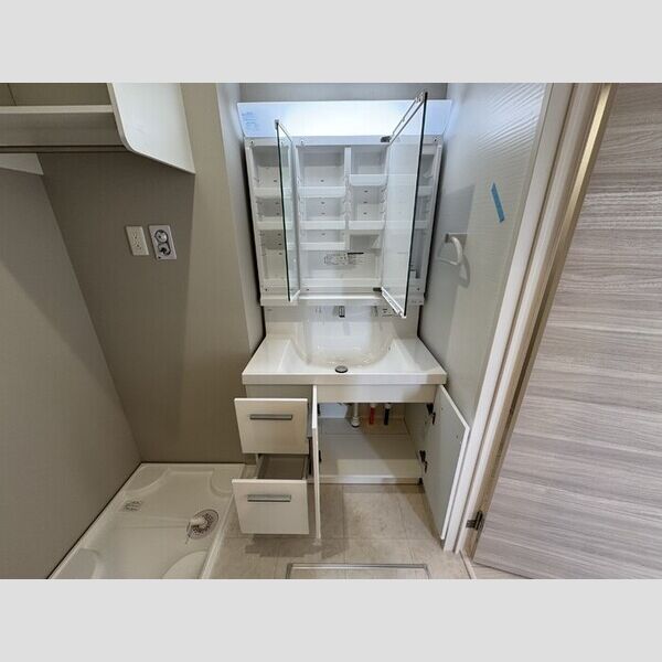 洗面所 (102　洗髪洗面化粧台　洗濯機置き場)