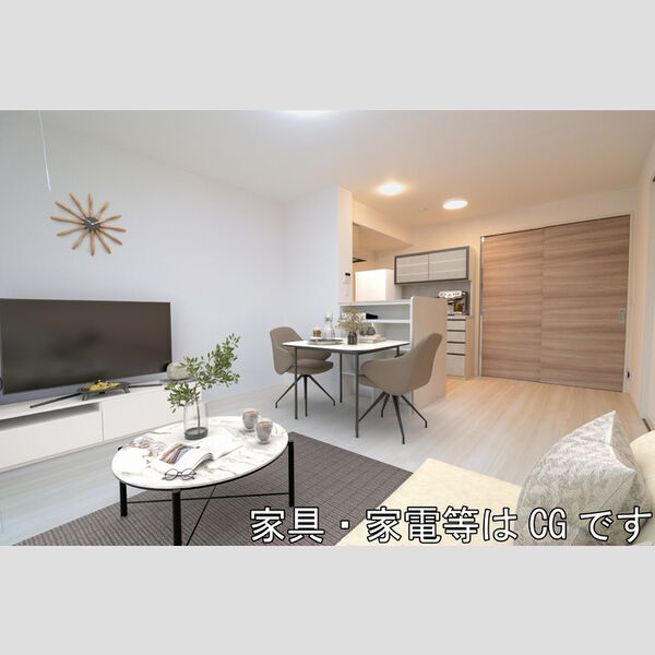 居室・リビング (家具・家電はCGです)