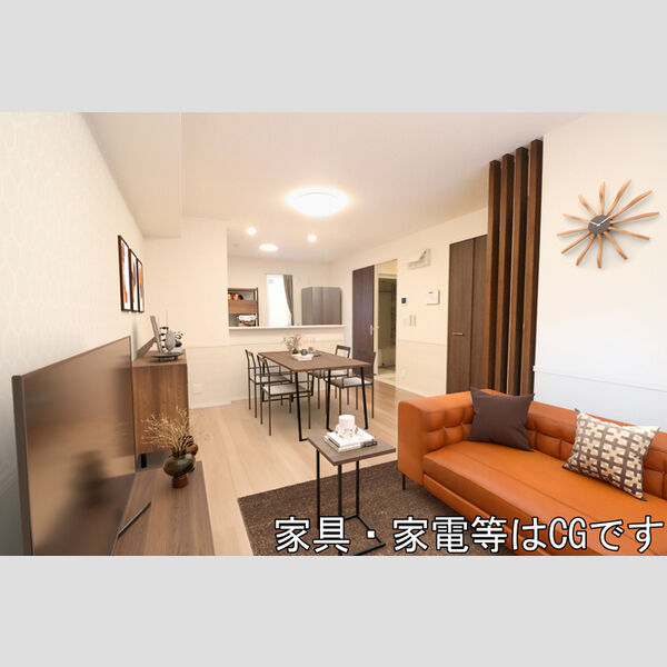 居室・リビング (家具‧家電はCGです)