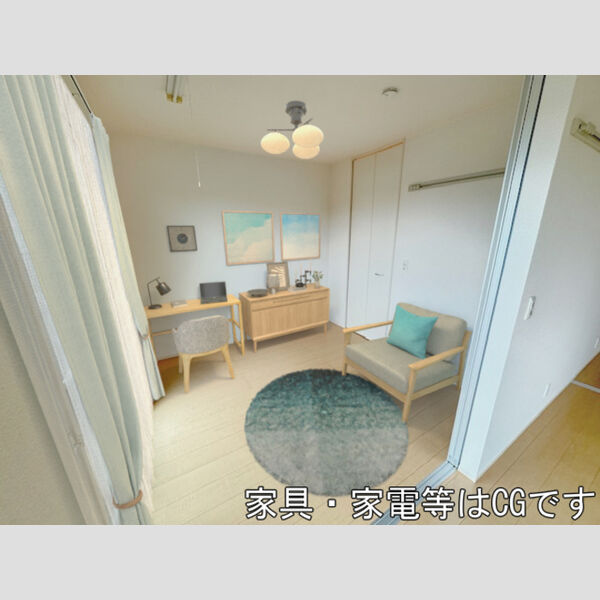 居室・リビング (家具・家電はCGです)