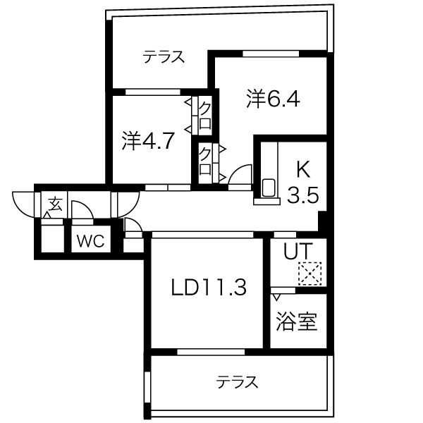GEレジデンス琴似　仮)GA-琴似2-7MS A棟 画像15