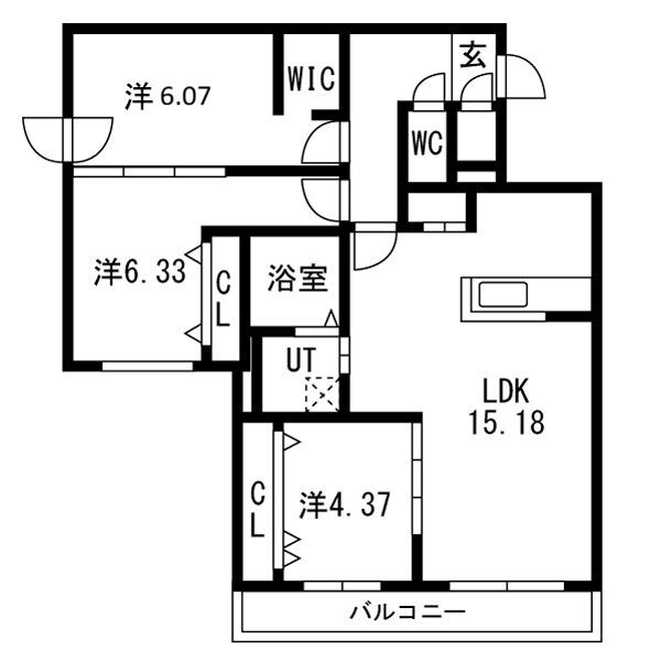 Highlight　Fukuzumi　仮)GA-福住1-1MS A棟 画像16