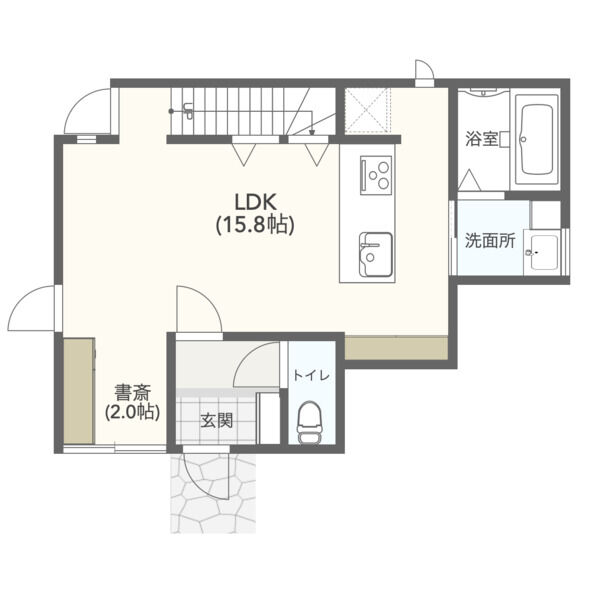 札幌市北区北35条西3丁目(北34条駅)2LDK 画像2