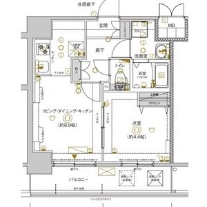 CREST TAPP 新大阪の間取り図