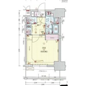 プレサンス梅田の間取り図