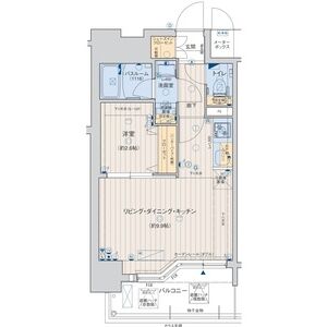レオンコンフォート神戸ハーバーウェストの間取り図