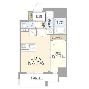 ディアレイシャス湊川公園の間取り図