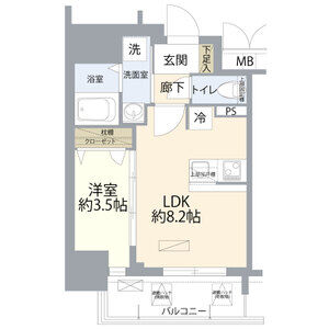 ディアレイシャス湊川公園の間取り図