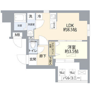 ディアレイシャス湊川公園の間取り図