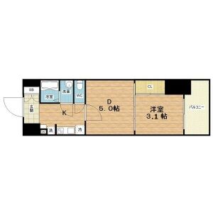 プランドール新大阪の間取り図