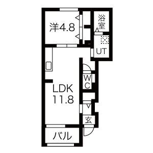 グロースハイツ新石切IIの間取り図