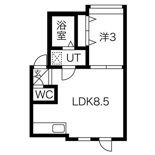 フロンティア南17条B棟 画像4