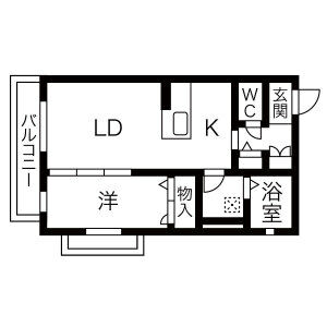 ロイヤルヒルVの間取り図