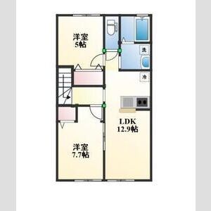 コルネット ブランの間取り図
