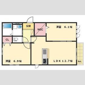 コンフォールいなみのの間取り図