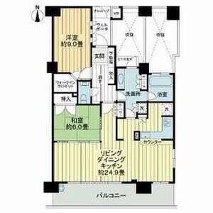 サンクタス四条烏丸スティーロレジデンスの間取り図