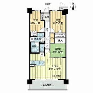 ライオンズ嵯峨天龍寺若宮 西の邸の間取り図