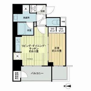 プレサンスロジェ天王寺真田山公園の間取り図