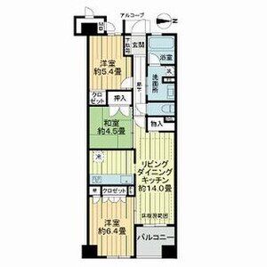 サーパスシティ西院日照町の間取り図