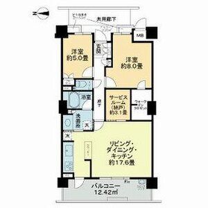 ローレルスクエア尼崎ルネ・ガーデンテラスの間取り図