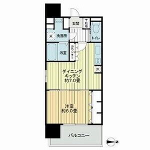 クリスタルグランツ谷町の間取り図