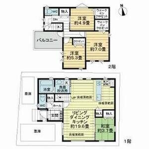グラン・トワール大阪長吉の間取り図