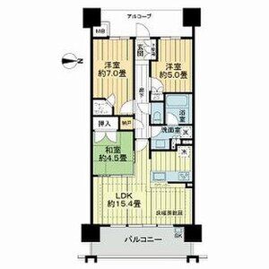 クレヴィアタワー神戸ハーバーランドの間取り図