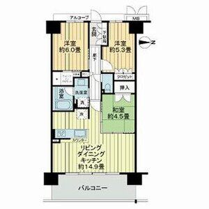 メイツブラン・ヴェリテ若江岩田の間取り図