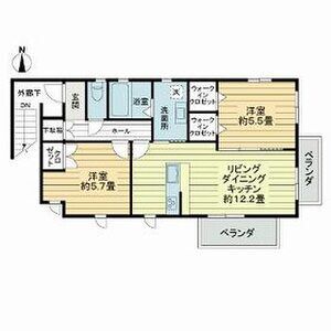 天王寺区空堀町住宅の間取り図
