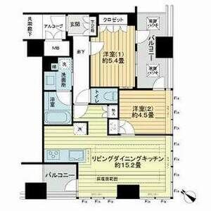 ジオ グランデ梅田の間取り図