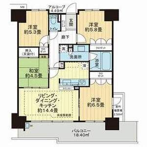 サンクタス鶴見緑地パークアドレスの間取り図