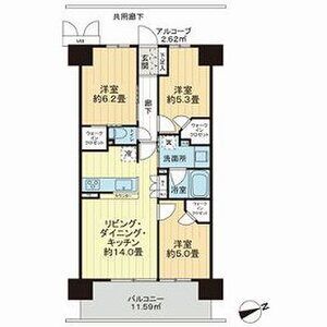 リビオ尼崎STATION CITYの間取り図