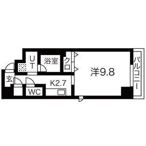 D’コート東梅田の間取り図