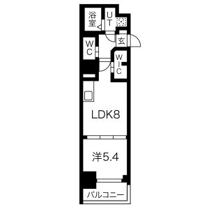 サムティ江戸堀ASUNTの間取り図