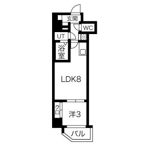 ワールドアイ京橋NORDの間取り図