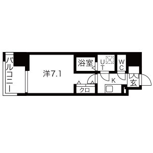 ワールドアイ難波南PORTAの間取り図