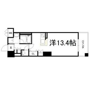 クリスタルグランツ西大路三条の間取り図