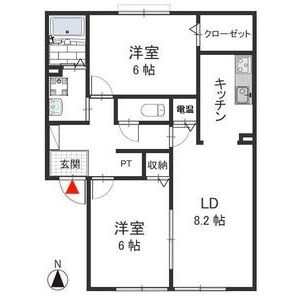 クロワール Aの間取り図