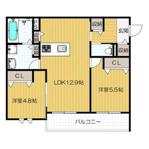 フロレゾン花園の間取り図