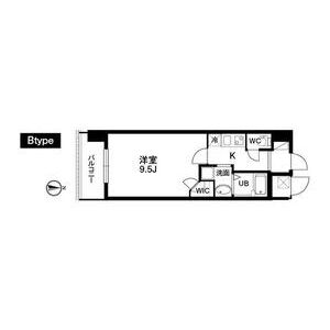 クラウンハイム北心斎橋フラワーコートの間取り図