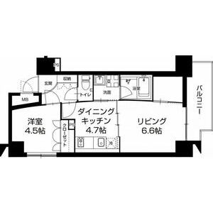 URBAN FLATS中之島の間取り図