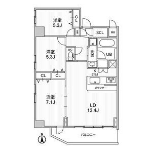 LaDouceur西宮北口の間取り図