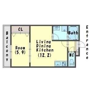 ジーメゾン明石魚住1の間取り図
