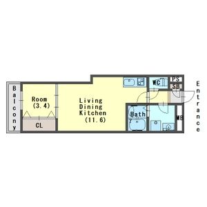 エステイトE神戸城が山の間取り図