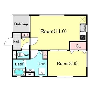 クリエオーレ諸口Iの間取り図